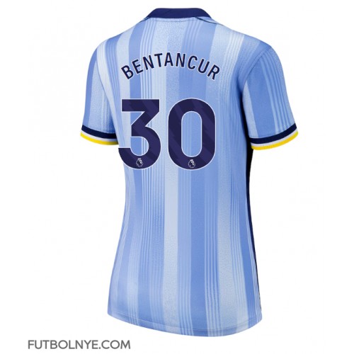 Camiseta Tottenham Hotspur Rodrigo Bentancur #30 Visitante Equipación para mujer 2024-25 manga corta